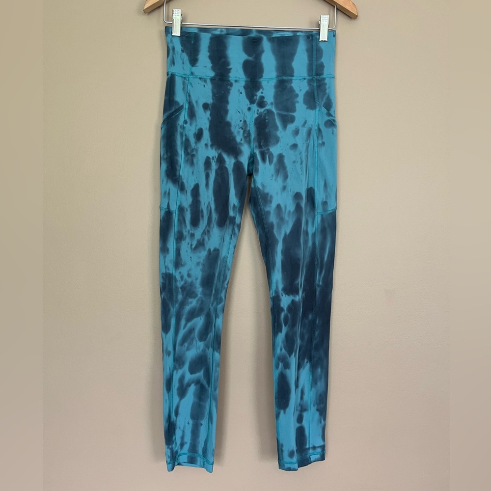 {Lululemon} Invigorate High-Rise Tight 25" Wash in Forest Shibori Graphite Grey